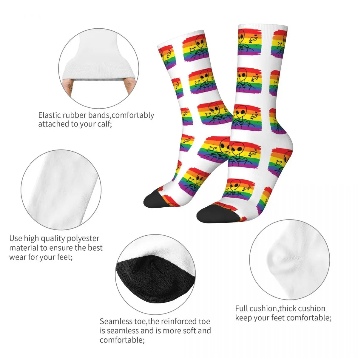 Rainbow Pride Socks